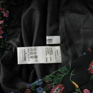 JOURNAL STANDARD relume スカート F 黒 ブラック 花柄 フレア ロング /GP