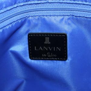 LANVIN en Bleu トートバッグ ハンドバッグ キャンバス 黒 ブラック /AN23