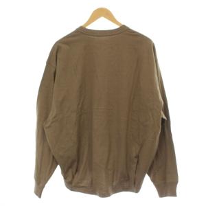 JOURNAL STANDARD 25SS タックスウェットシャツ Tシャツ F 茶 ブラウン 長袖 ラウンドネック 無地 25070400811210