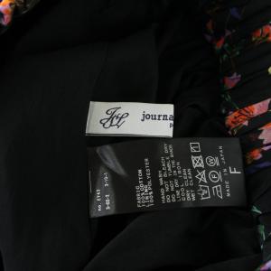 JOURNAL STANDARD LUXE スカート ロング F 黒 ブラック 花柄 フレア /GP