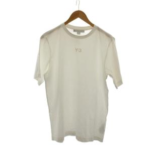 ヨウジヤマモト アディダス Tシャツ S P 白 ホワイト 無地 ラウンドネック 半袖  /LP