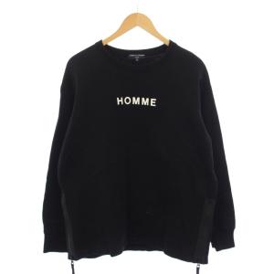 22AW ロゴプリント スウェット プルオーバー S ブラック HJ-T007