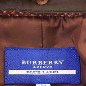 BURBERRY BLUE LABEL ツイードジャケット ファー 38 赤 ピンク FCF83-824 /G