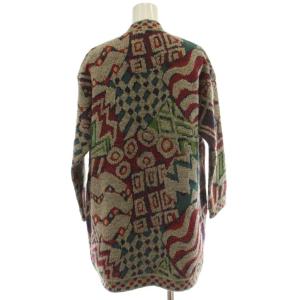 MISSONI カーディガン ウール マルチカラー 長袖 Vネック 総柄 D-TK392 /GG