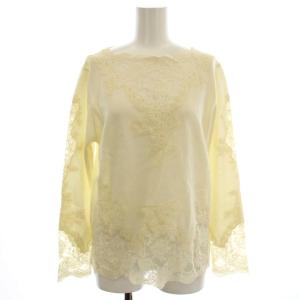 ニット カットソー 長袖 レース LL アイボリー 12961-03744 /G