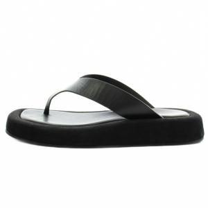 The Row GINZA トングサンダル レザー 37.5 ブラック