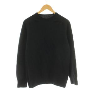 22SS ニット セーター 長袖 ウール カシミヤ混 M 黒 ブラック 579-2260001 /KU