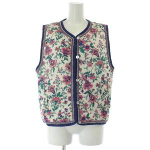 ベスト FO マルチカラー 花柄 Vネック 袖なし 23MMSJK03 /GG