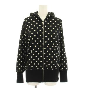 コムデギャルソン COMME des GARCONS AD2009 ジップアップパーカー フード ポルカドット柄