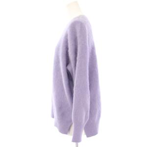 UNITED ARROWS 23AW フォックスカシミヤクルーネックニット セーター 長袖 紫 パープル 15131044686 /HN