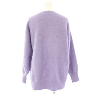UNITED ARROWS 23AW フォックスカシミヤクルーネックニット セーター 長袖 紫 パープル 15131044686 /HN