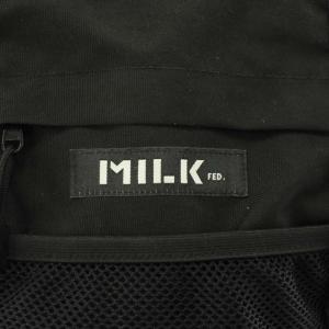 MILKFED. リュックサック デイバッグ ロゴ 黒 ブラック /AN100