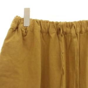 nest Robe パンツ F キャメル ウエストゴム ドローストリング ワイドシルエット クロップド丈 01181-1031
