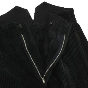 COMME des GARCONS HOMME PLUS 91AW コーデュロイパンツ S 黒 ブラック PP-05024S /RR