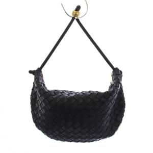 BOTTEGA VENETA ターン ミディアム イントレチャート ワンショルダーバッグ ブラック