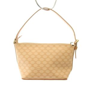 CELINE マカダム柄 トリオンフ クラッチバッグ ポーチ PVC ベージュ オールド セリーヌ トリオンフ クラッチバッグ ポーチ ベージュ系 PVC