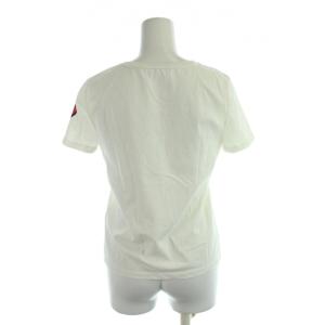 alice + olivia Tシャツ XS 白 ホワイト プリント柄 半袖 ラウンドネック /AP