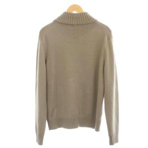 MAKER'S SHIRT 鎌倉 カーディガン ウール 50 ベージュ ボタン付き 長袖 ポケット付き /GP