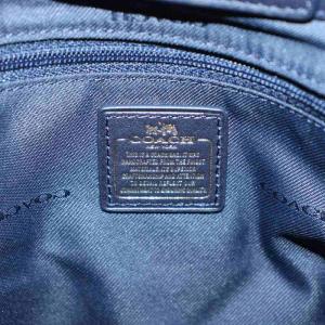 COACH スワッガー ハンドバッグ ショルダーバッグ レザー ベージュ カーキ 紺 ネイビー /AN37