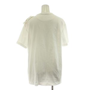 VALENTINO ローズブロッサム ロゴプリントTシャツ 3Dフラワー XS ホワイト WB3MG13U6HF