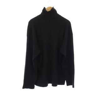 OLD JOE TURTLE-NECK SILK NEP RIBED TOPS ニット セーター 長袖 40 黒 242OJ-CT06