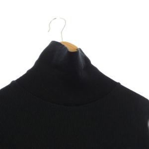 OLD JOE TURTLE-NECK SILK NEP RIBED TOPS ニット セーター 長袖 40 黒 242OJ-CT06