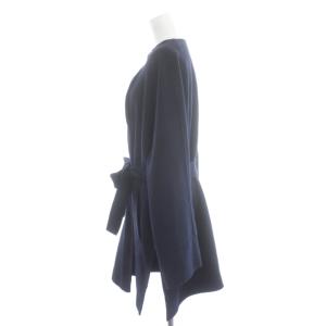 Spick&Span コート ウール 38 紺 ネイビー ノーカラー 長袖 無地 24020200207040 /GP