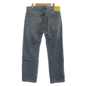 Levi's RED デニム ジーンズ 麻 リネン W34 ライトブルー ストレートレッグ 505 /GP