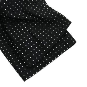 UNITED ARROWS テーパードパンツ 40 黒 ブラック 白 ホワイト ドット柄 クロップド丈 1514-202-5283