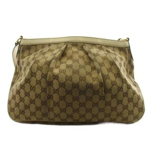 GUCCI GGキャンバス スーキー ショルダーバッグ レザー ベージュ 296834 /AN18 OH