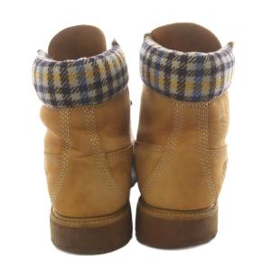 Timberland WOOLRICH ショートブーツ レースアップ 10W ベージュ 44526 /AN11