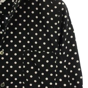 BLACK COMME des GARCONS AD2012 ドット シャツ 長袖 S 黒 ブラウン 1D-B017 /TK