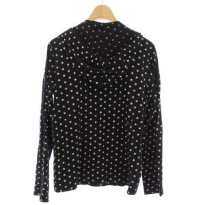 BLACK COMME des GARCONS AD2010 ジップアップパーカー ドット柄 長袖 M 黒 ベージュ 1G-T001 /TK