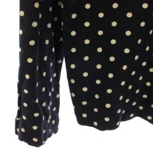 BLACK COMME des GARCONS AD2010 ジップアップパーカー ドット柄 長袖 M 黒 ベージュ 1G-T001 /TK