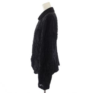 COMME des GARCONS COMME des GARCONS コムコム AD2011 レース シャツジャケット S 黒 RI-J044 /BM