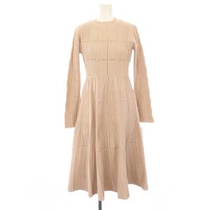 23AW ワンピース マキシ ロング ニット 長袖 34 ピンク CWNO234124 /HN