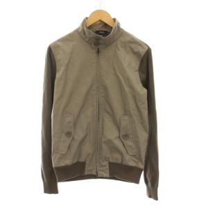 ジャケット ジップアップ 46 グレージュ ブラウン 異素材切替 MC0012U