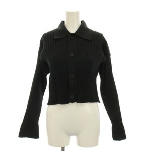 FLUTED CROPPED SHIRT CARDIGAN 1 ブラック