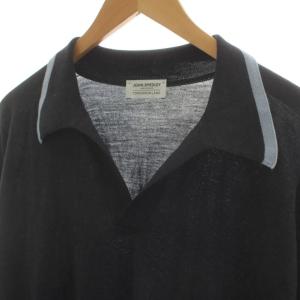 JOHN SMEDLEY トゥモローランド TOMORROWLAND ニット セーター 長袖 ウール100％ S 紺 ネイビー /RR