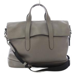 Hamilton Portfolio Brief トートバッグ ショルダーバッグ 2WAY レザー グレー