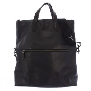 COACH Manhattan foldover tote ショルダーバッグ トートバッグ 2WAY レザー ブラック