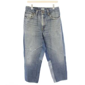 リメイク バギーデニムパンツ RECONSTRUCTED BELTED BUGGY DENIM 再構築