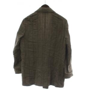 IENA LA BOUCLE リネンレーヨンウィンドペンジャケット 茶 長袖 チェック柄 24010914120010