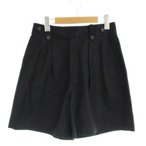 GURKHA SHORT PANTS パンツ 34 黒 ブラック 無地 ショート丈 サイドアジャスターボタン