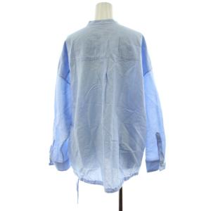JOURNAL STANDARD 25SS ハードマンズリネンコットンスキッパーシャツ ブラウス 長袖 水色 ライトブルー 25050400906110
