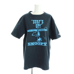 Tシャツ M ネイビー キャラクタープリント T1011