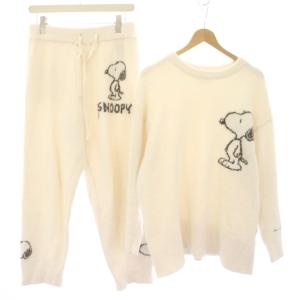 スヌーピー SNOOPY セットアップ 上下 ジャガードプルオーバー JQDロングパンツ ルームウェア