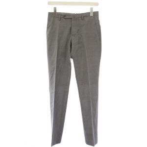 SLIM FIT SUPER 100's パンツ スラックス ウール 42 ライトグレー 002X1 /TK