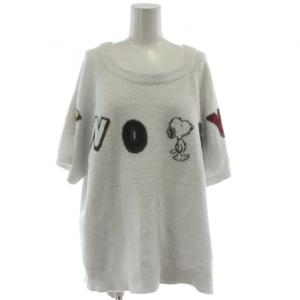 gelato pique ×スヌーピー ナイトウエア パジャマ セットアップ F 白 ホワイト 半袖 ショートパンツ /GG