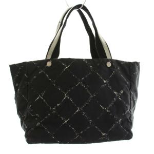 CHANEL 旧トラベルライン トートバッグ ブラック